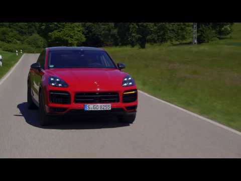 Porsche Cayenne GTS Coupé in Carmine Red Driving Video