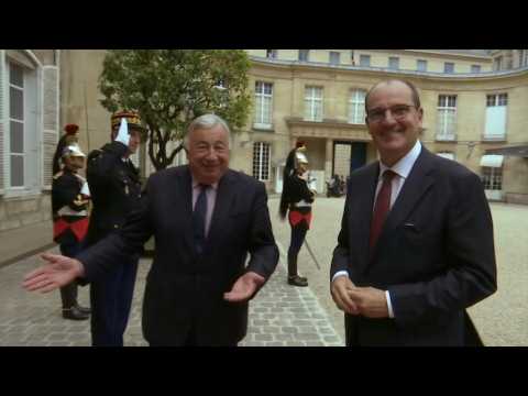 French PM Castex meets Senate president Larcher