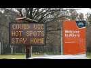 Australia: Warning signages at Victoria state border ahead of virus lockdown - Label : AFPTV - First images - Category : News