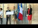 French environment minister Elisabeth Borne hands over to Barbaba Pompili - Label : AFPTV - First images - Category : News