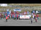 Thousands of employees protest Airbus job cuts