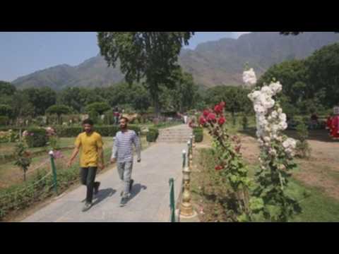 Parks, gardens in Indian Kashmir reopen with social distancing measures