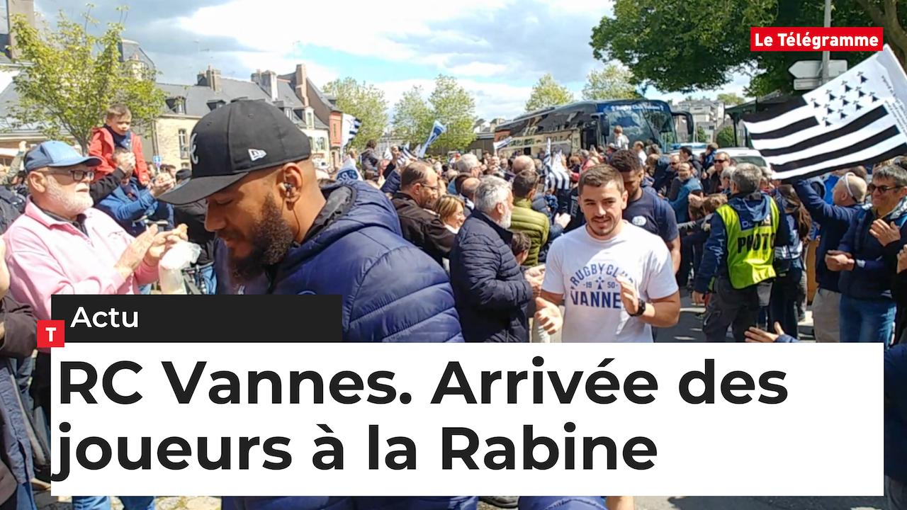 Rugby. RC Vannes/Mont-de-Marsan : arrivée des joueurs à la Rabine (Le Télégramme)