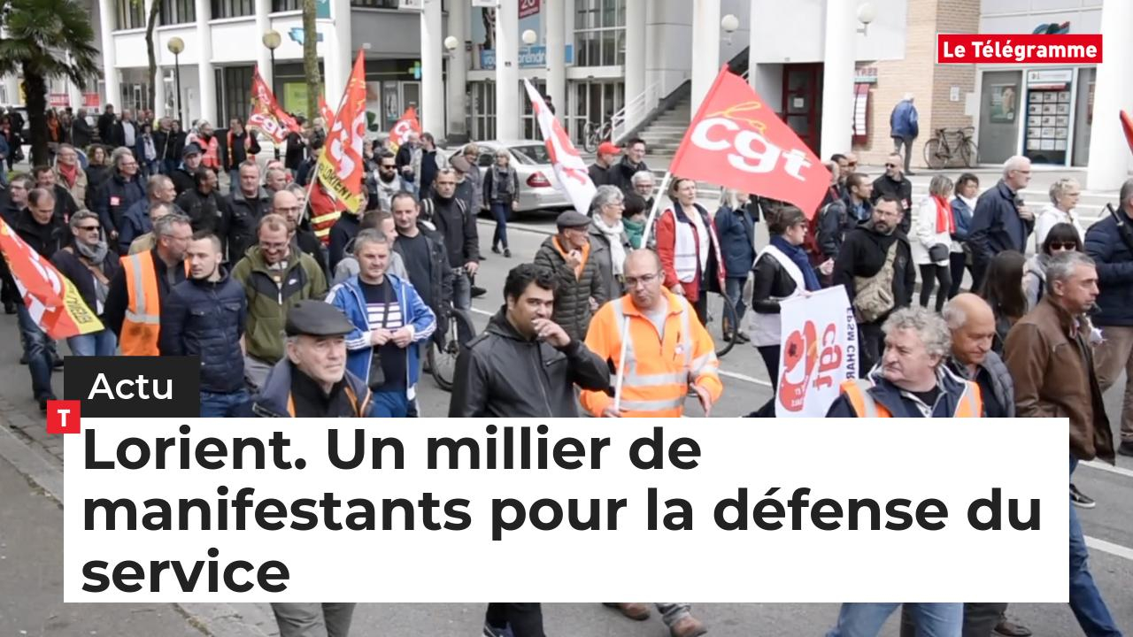 Lorient. Un millier de manifestants pour la défense du service (Le Télégramme)