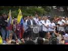 Venezuela's Guaido arrives at opposition rally