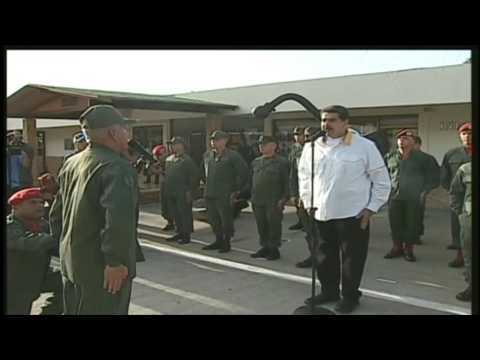 Venezuela's Maduro appears with soldiers for military parade