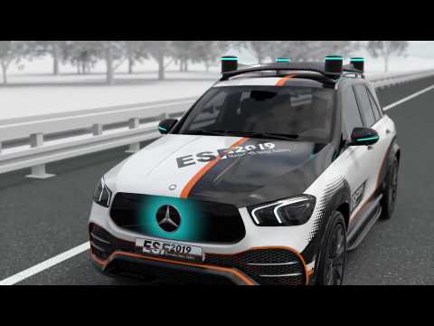 Mercedes-Benz ESF 2019 - Cooperative communication with the environment