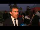 Antonio Banderas reacts after winning best actor at Cannes
