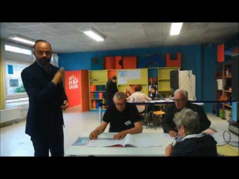 French PM Philippe votes in European elections