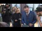 EU elections: N-VA leader Bart de Wever votes in Anvers - Label : AFPTV - First images - Category : News