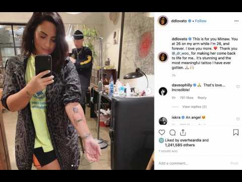 Demi Lovato gets tattoo tribute to great-grandmother
