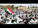 Sudanese protesters take part in the Friday prayers near army HQ (2)