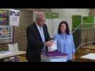 Australia PM Scott Morrison casts his vote