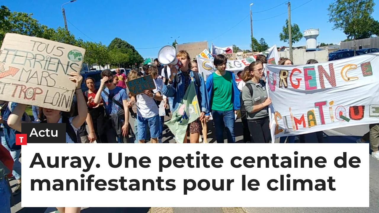 Auray. Une petite centaine de manifestants pour le climat  (Le Télégramme)