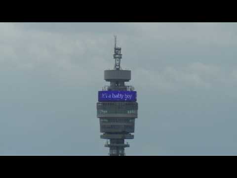 BT Tower in London displays message after royal baby birth