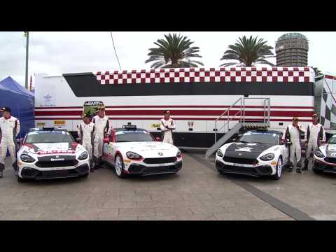 The Abarth 124 rally debuts successfully in the Canary Islands Rally
