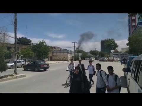 Smoke rises over Kabul after loud explosion heard