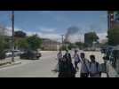Smoke rises over Kabul after loud explosion heard