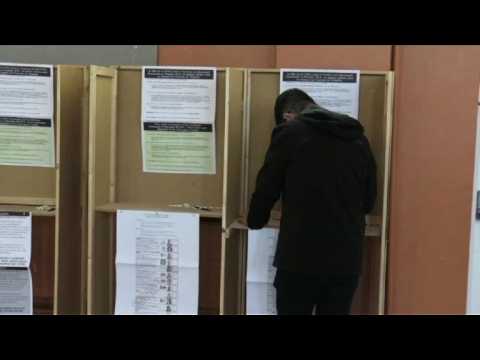 Voters in Dublin cast their ballots in European elections
