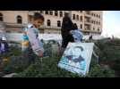 Dozens visit graves of their relatives killed in Yemen's six-year-old war