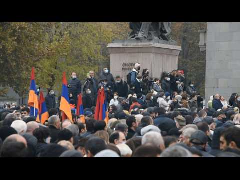 Thousands rally in Armenia in renewed call for PM's dismissal