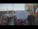 Protest in Prague against coronavirus measures