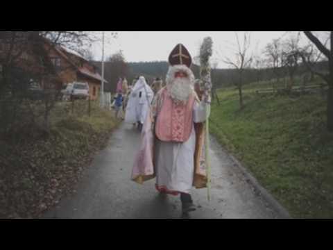 People celebrate pre-Christmas tradition amid pandemic in eastern part of Czech Republic