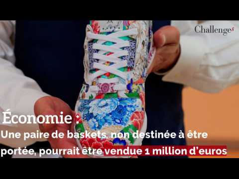  Économie : Une paire de baskets, non destinée à être portée, pourrait être vendue 1 million d’euros