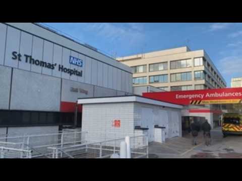 Footage of St. Thomas' Hospital in London, where vaccination started on Tuesday