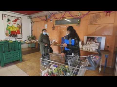 Food distribution amid coronavirus pandemic in Montpellier