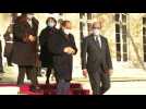 Egyptian President Abdel Fattah al-Sisi bids farewell to French PM Jean Castex