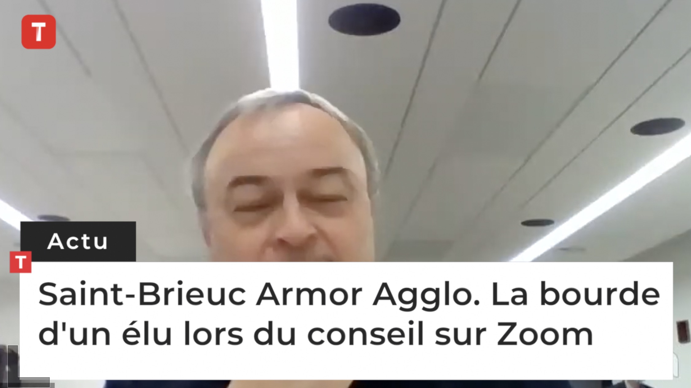 Saint-Brieuc Armor Agglo. La bourde d'un élu lors du conseil sur Zoom (Le Télégramme)