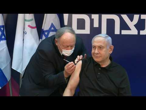 Netanyahu gets Covid-19 jab, starting Israel rollout