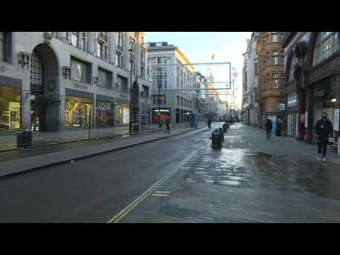 London's Oxford Street deserted as city enters tier 4 restrictions