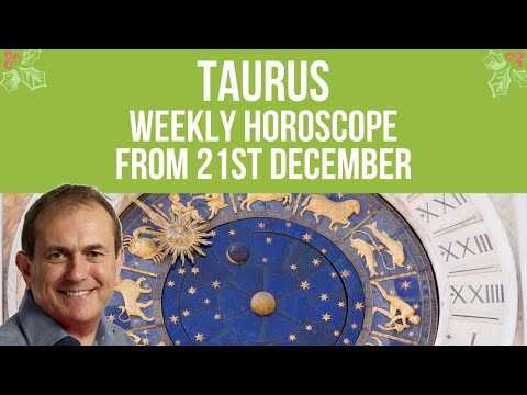 Taurus Weekly Horoscope from 21st December 2020