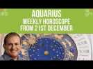 Aquarius Weekly Horoscope from 21st December 2020