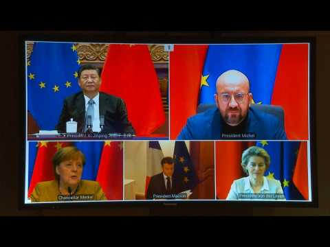EU and China leaders meet by videoconference over investment deal