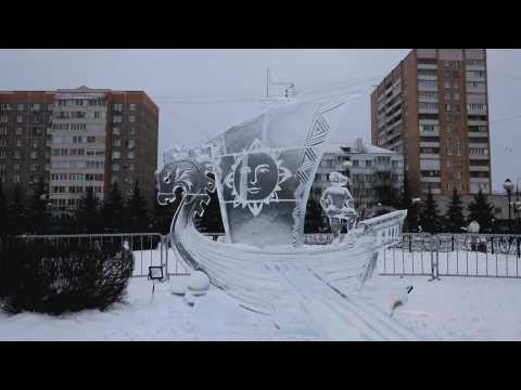 Pictures from the Podolsk Ice Sculpture Festival