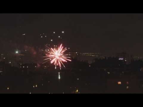 Madrid welcomes New Year with firework display