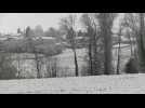 First snowflakes in the countryside in Is&egrave;re - Label : AFPTV - First images - Category : News