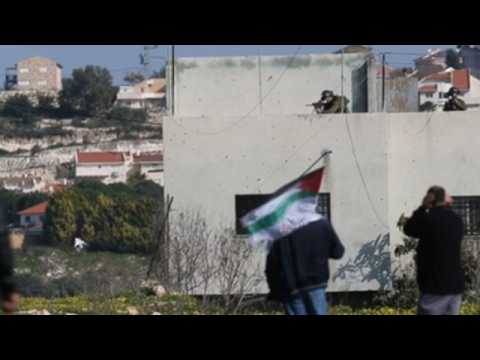 Protest in Nablus against Israeli settlements
