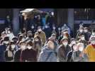 People make first shrine visit to Meiji Shrine in Tokyo on New Year