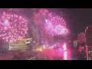 Bangkok celebrates the new year with fireworks