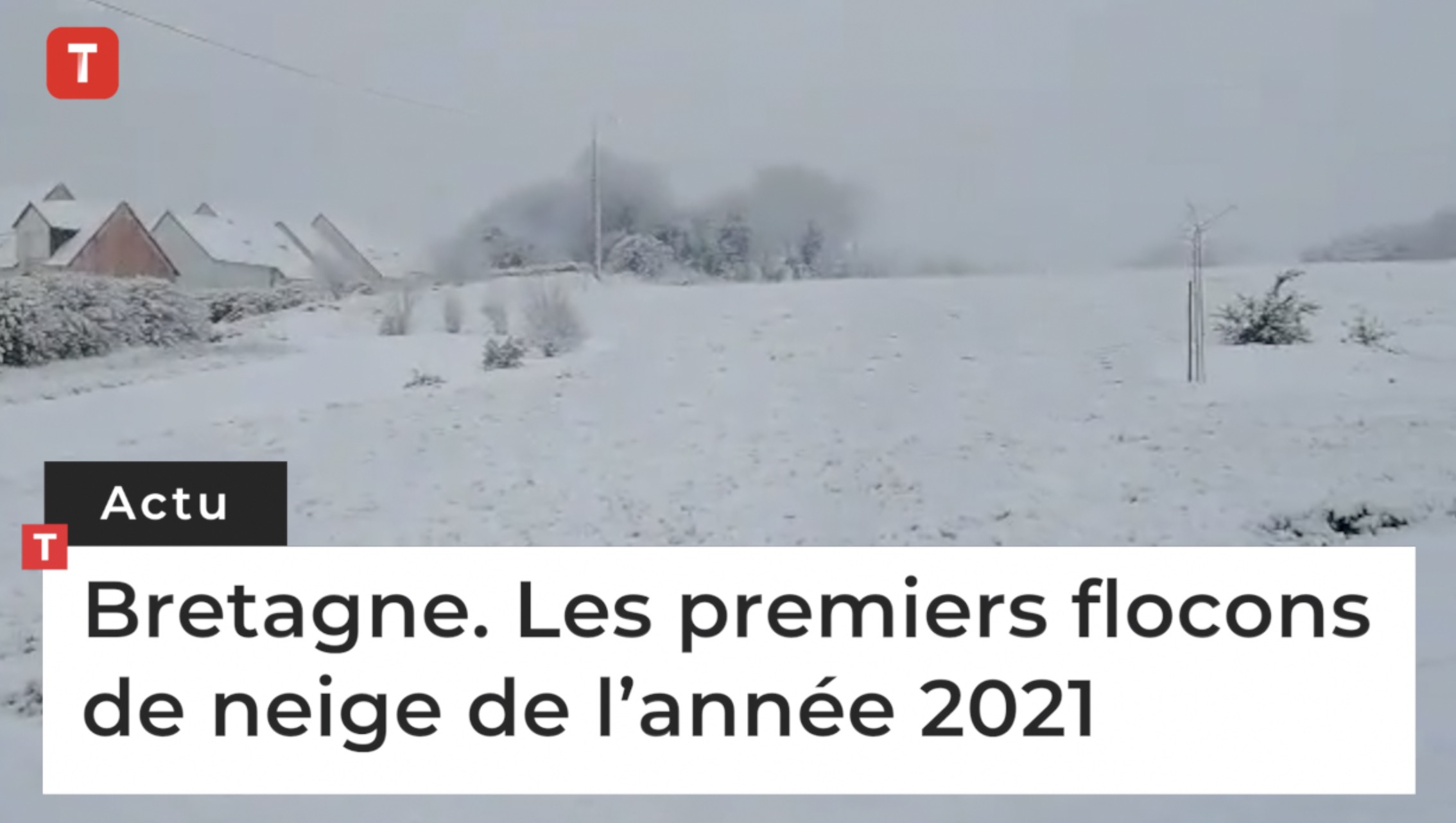 Bretagne. Les premiers flocons de neige de l’année 2021 (Le Télégramme)