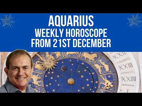 Aquarius Weekly Horoscope from 28th December 2020