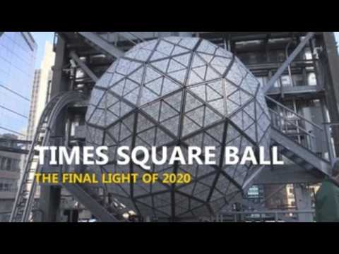 The Times Square Ball, the final light of 2020