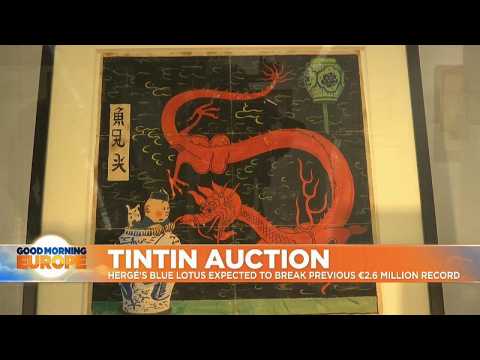 Tin Tin artwork expected to raise more than 2.6m euros at Paris auction