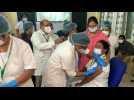Bangalore: Medical staff get vaccinated as India's mega vaccination drive begins