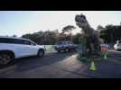 Jurassic Quest holds drive-thru dinosaur experience in California