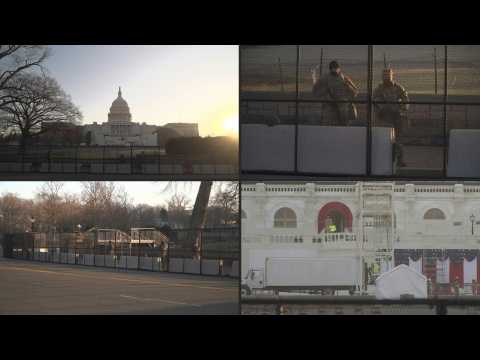 Tight security at US Capitol as inauguration preparations underway